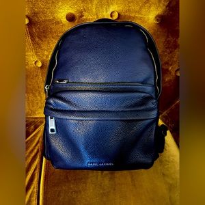 Marc Jacobs Pebble Leather Backpack- Navy